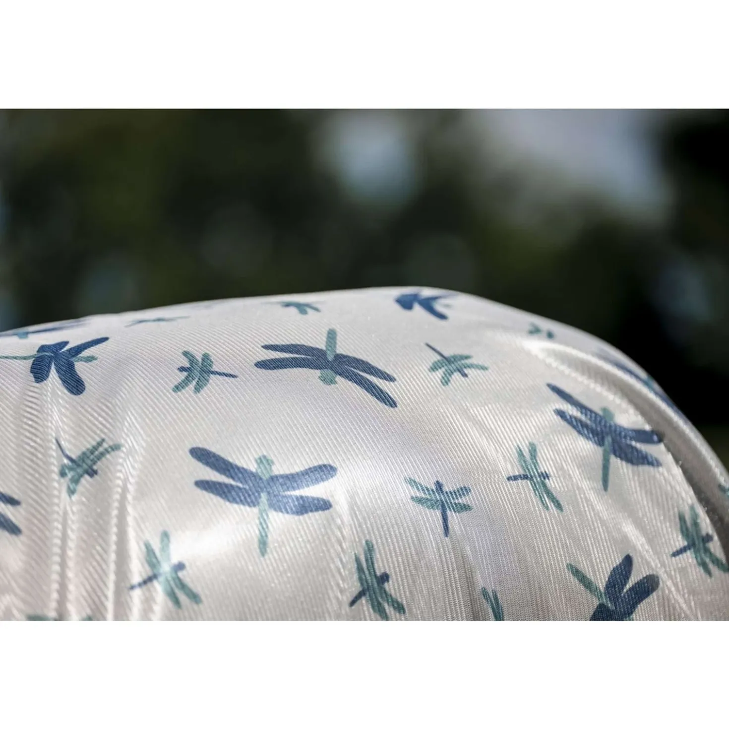 Amigo Vliegendeken Integrated Dragonfly Print/Silver/Blue/Sage