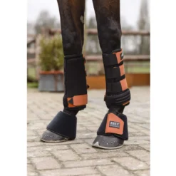ANKY 3-in-1 Beenbeschermer 3D Mesh Black/Rust
