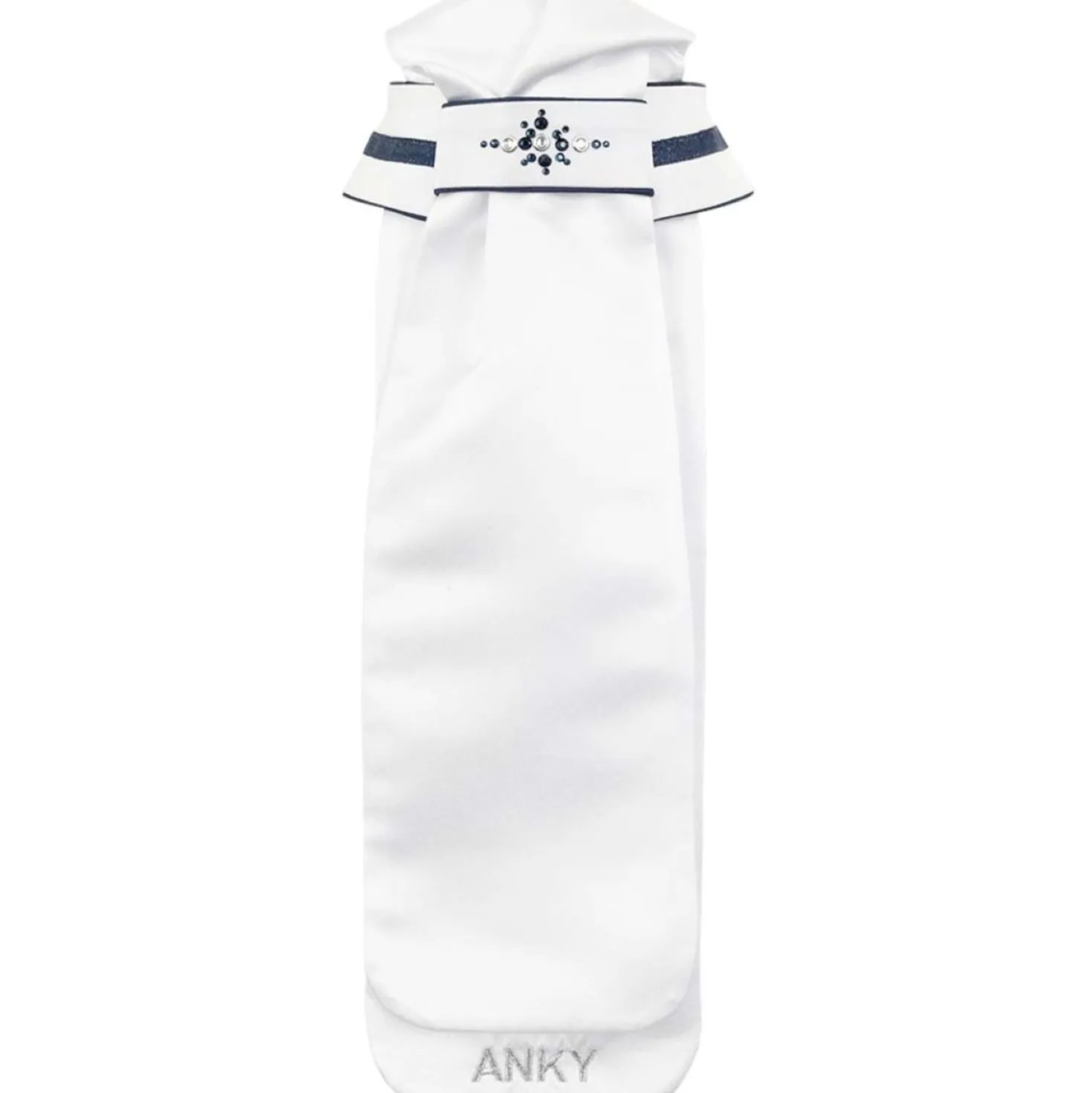 ANKY Plastron Stone Deluxe White/Navy
