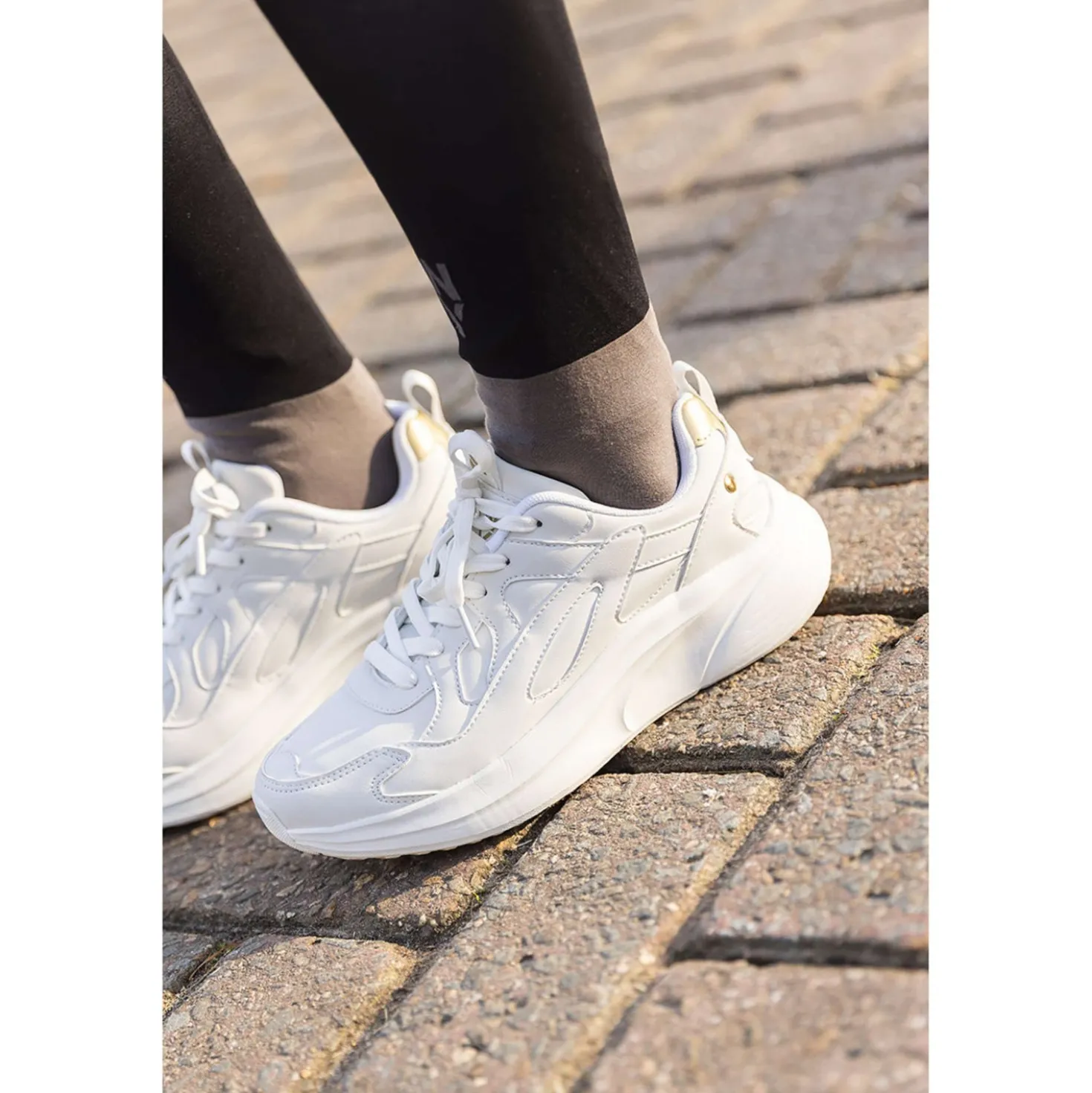 ANKY Sneakers Oro Blanco Wit