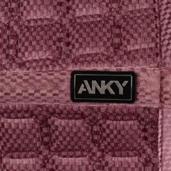 ANKY Zadeldekje Check Velvet XB25003 Dressuur Mellow Mauve