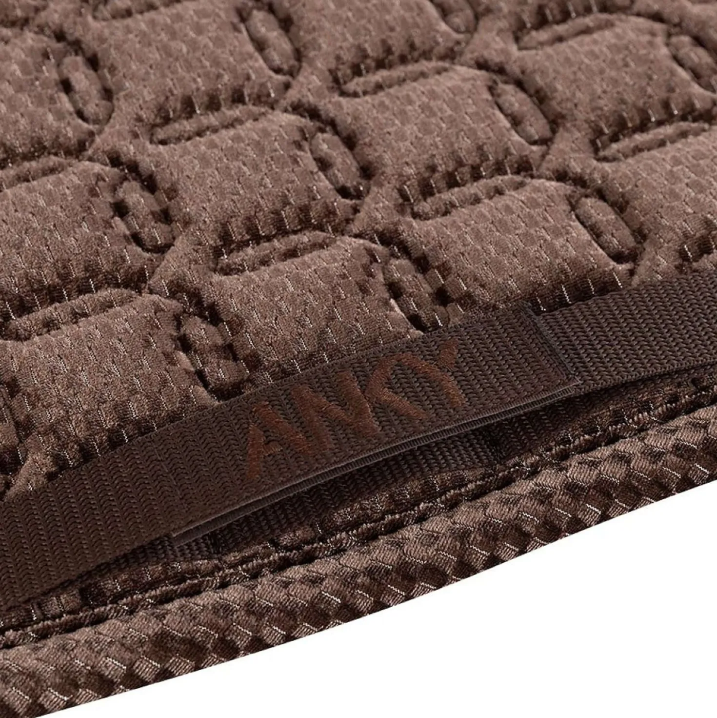 ANKY Zadeldekje Check Velvet XB25003 Dressuur Deep Taupe