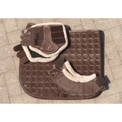 ANKY Zadeldekje Check Velvet XB25003 Dressuur Deep Taupe