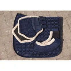 ANKY Zadeldekje Check Velvet XB25003 Dressuur Midnight Blue
