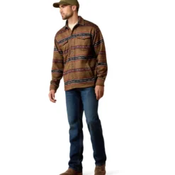 Ariat Blouse Caldwell Heren Toffee Serape
