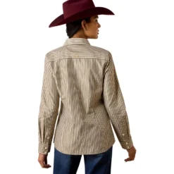 Ariat Blouse Kirby Dames Chocolate Plum