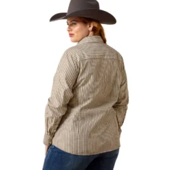 Ariat Blouse Kirby Dames Chocolate Plum