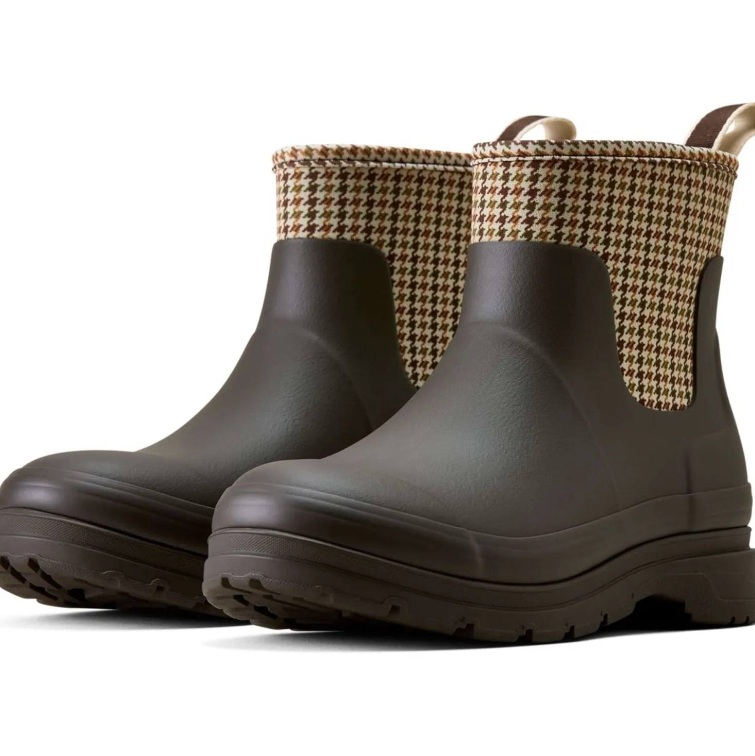 Ariat Jodphurs Kelmarsh Shortie Dames Chocolate/Tan Twill