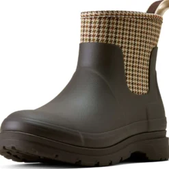 Ariat Jodphurs Kelmarsh Shortie Dames Chocolate/Tan Twill
