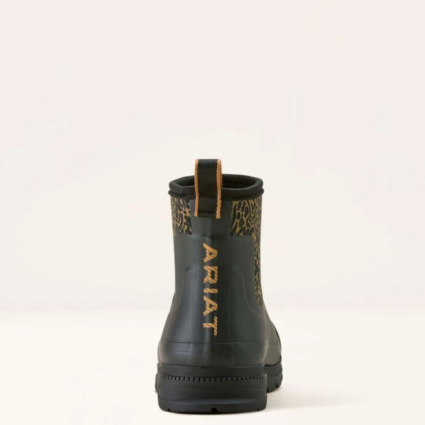 Ariat Regenlaarzen Kelmarsh Shortie Dames Black/Ocelot Print