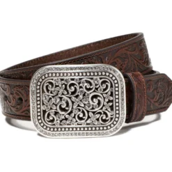 Ariat Riem Rhinestone Fillagree Bruin
