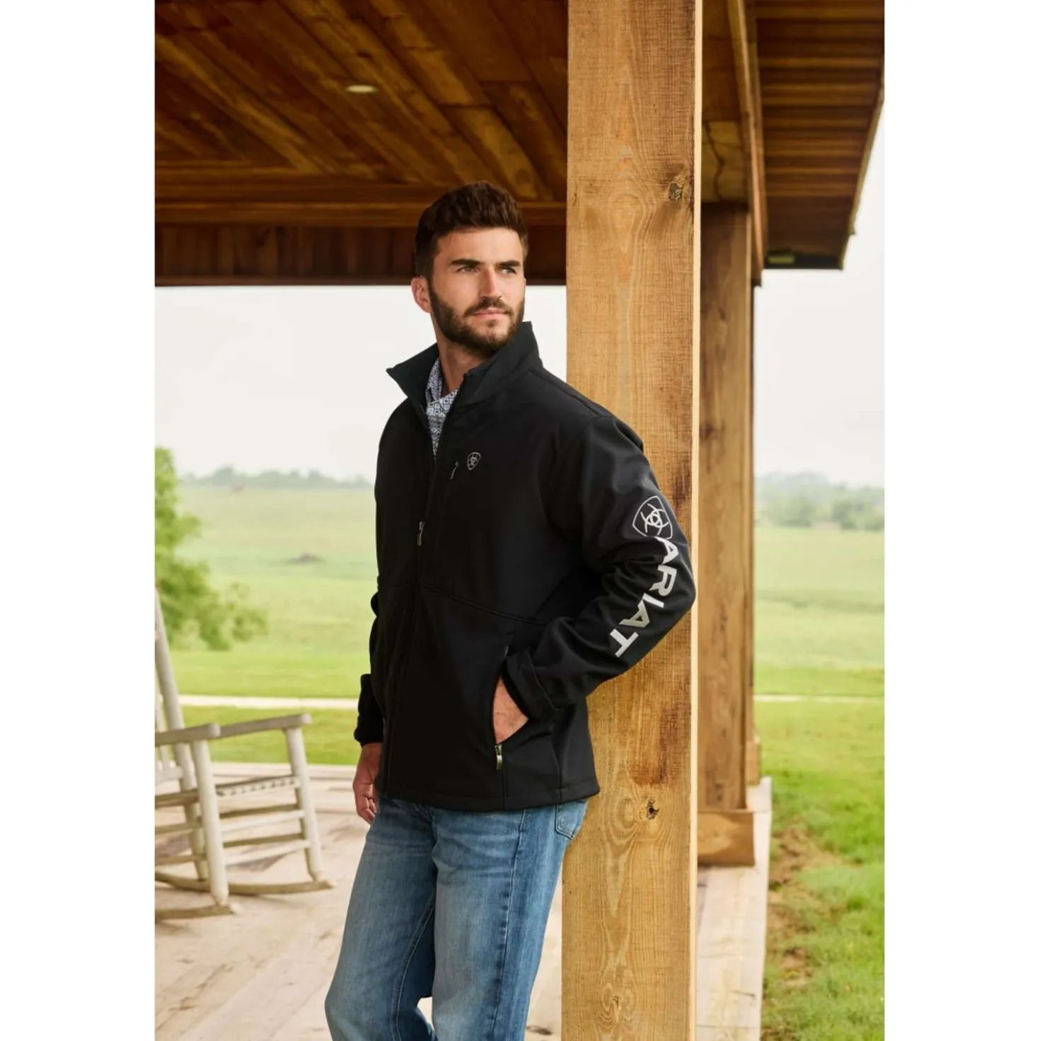 Ariat Softshell Vest Logo Heren Zwart