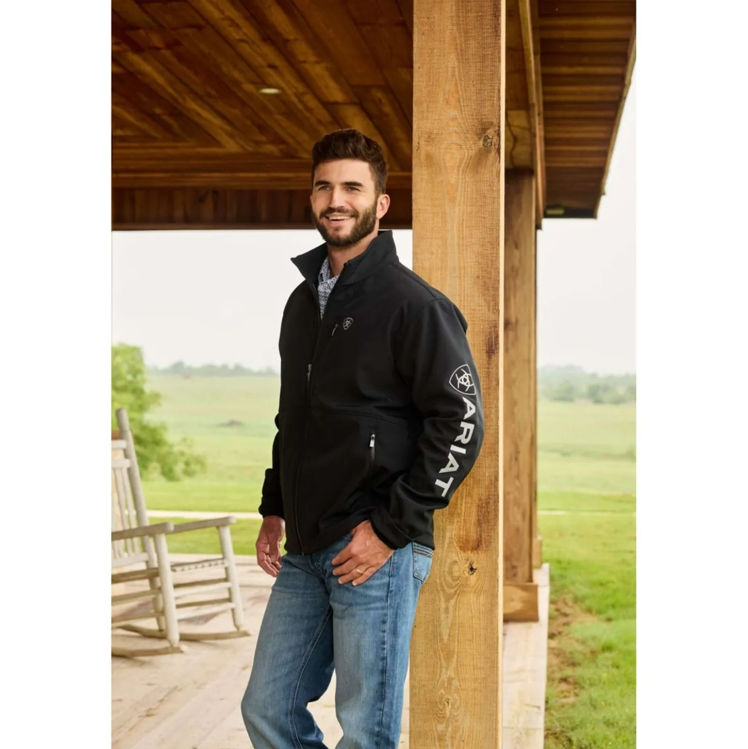 Ariat Softshell Vest Logo Heren Zwart