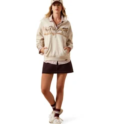 Ariat Sweater Running Wild Dames Oatmeal