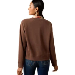 Ariat Trui Essential Crew Dames Chicory Coffee