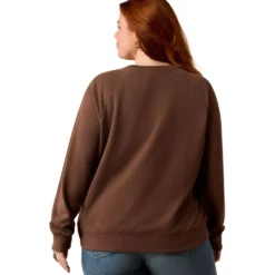 Ariat Trui Essential Crew Dames Chicory Coffee