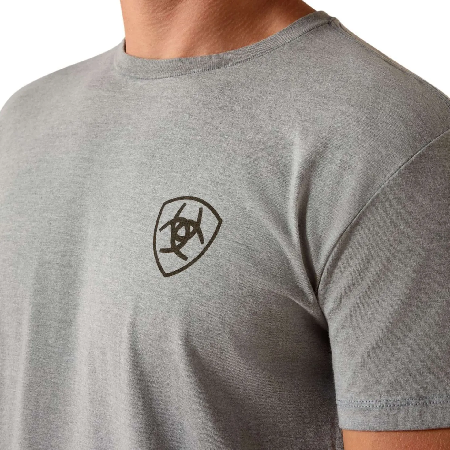 Ariat T-Shirt Banner Badge Heren Grijs
