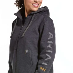 Ariat Vest Rebar All-Weather Dames Charcoal Heather