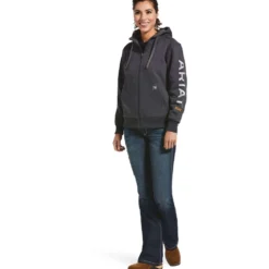 Ariat Vest Rebar All-Weather Dames Charcoal Heather