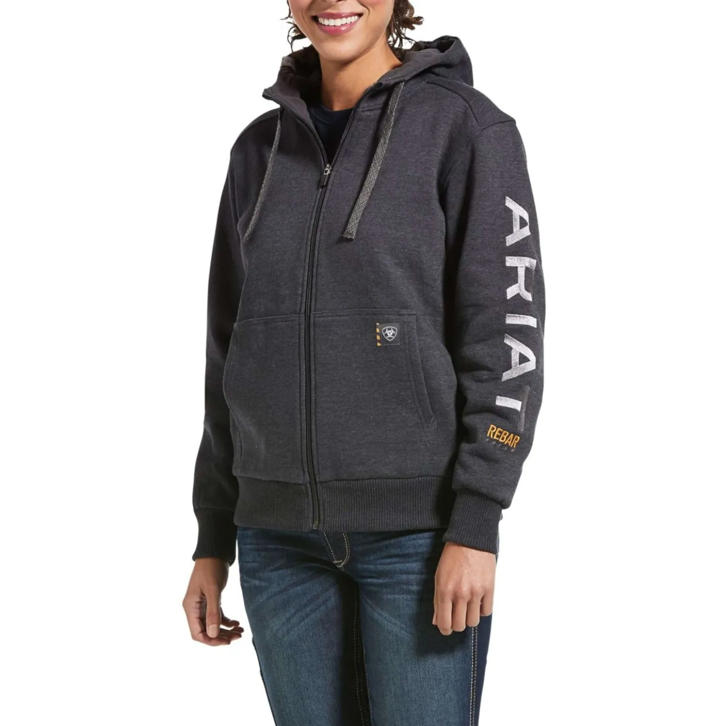 Ariat Vest Rebar All-Weather Dames Charcoal Heather