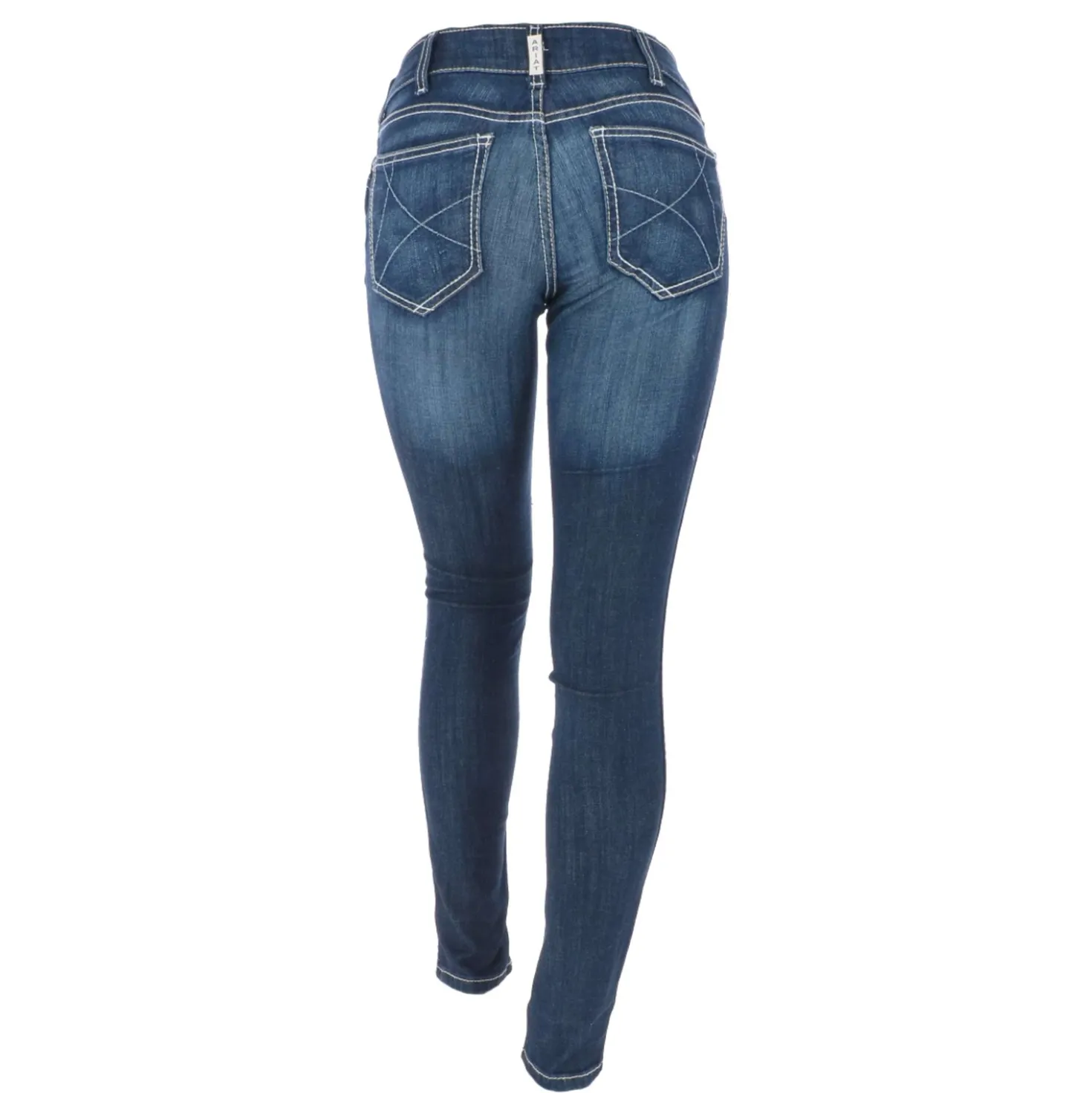 Ariat Western Denim R.E.A.L. Med Rise Skinny Ella Woman's Celestial