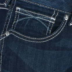 Ariat Western Denim R.E.A.L. Med Rise Skinny Ella Woman's Celestial