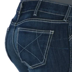 Ariat Western Denim R.E.A.L. Med Rise Skinny Ella Woman's Celestial