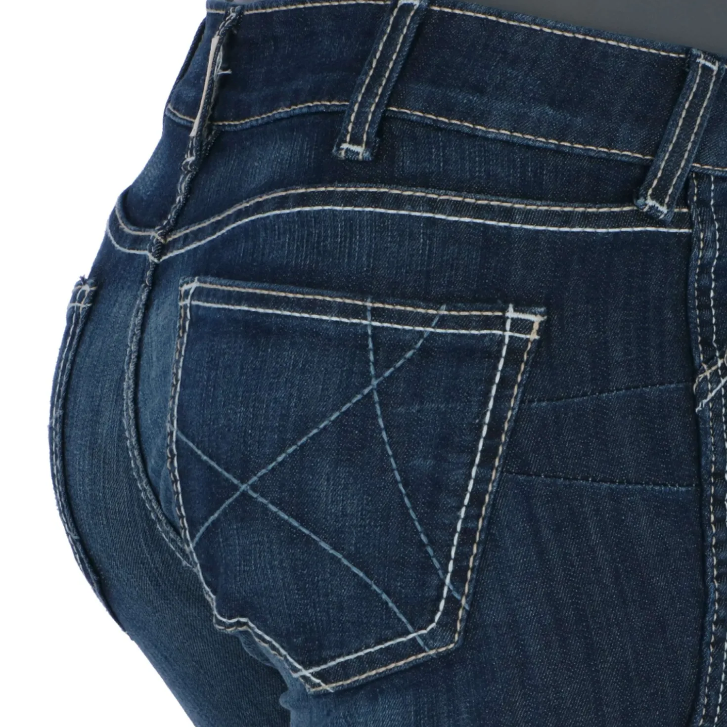 Ariat Western Denim R.E.A.L. Med Rise Skinny Ella Woman's Celestial