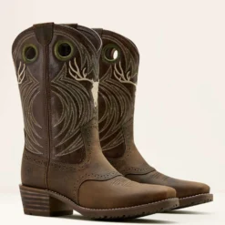 Ariat Westernlaarzen Hybrid Roughstock Antler Heren Wild Taupe/Espresso