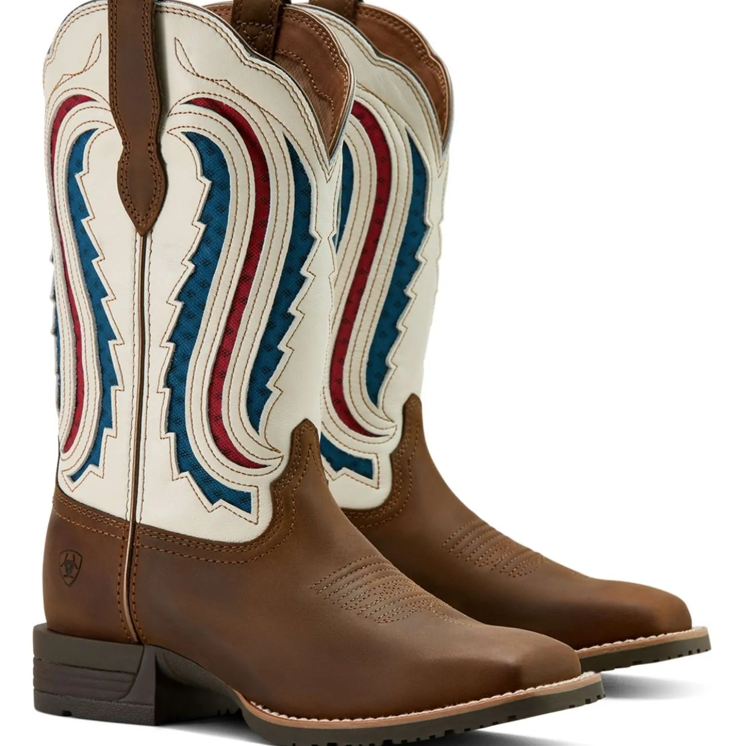 Ariat Westernlaarzen Hybrid Ranchwork Venttek Dames Distressed Brown/Crema