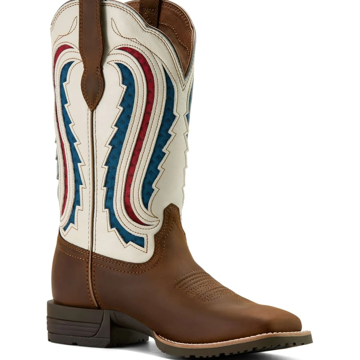 Ariat Westernlaarzen Hybrid Ranchwork Venttek Dames Distressed Brown/Crema