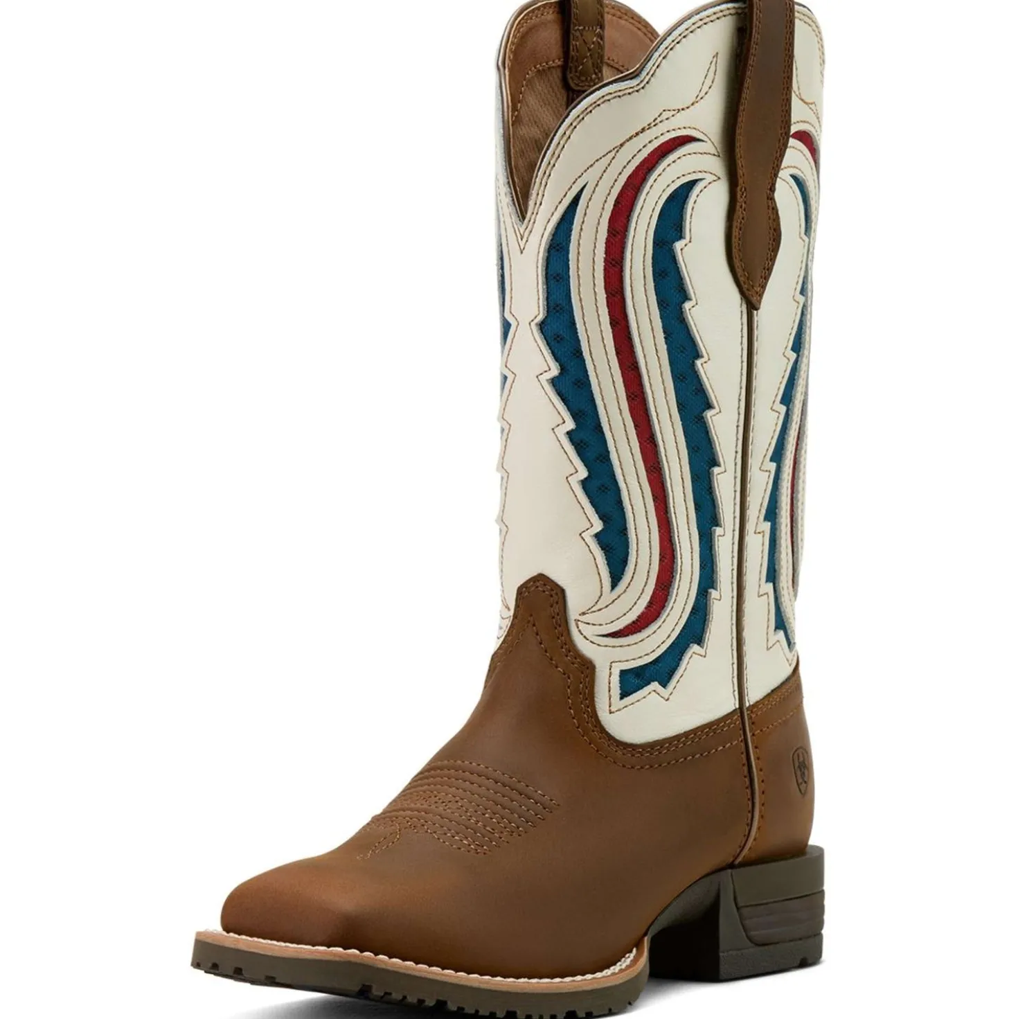 Ariat Westernlaarzen Hybrid Ranchwork Venttek Dames Distressed Brown/Crema