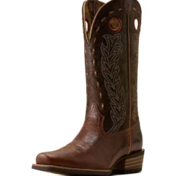 Ariat Westernlaarzen Lucera NcToe Dames Deepest Tan/Chocolate Snake