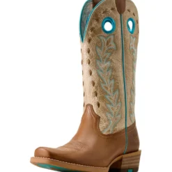 Ariat Westernlaarzen Lucera NcToe Dames Wheat Brown/Soft Parchment