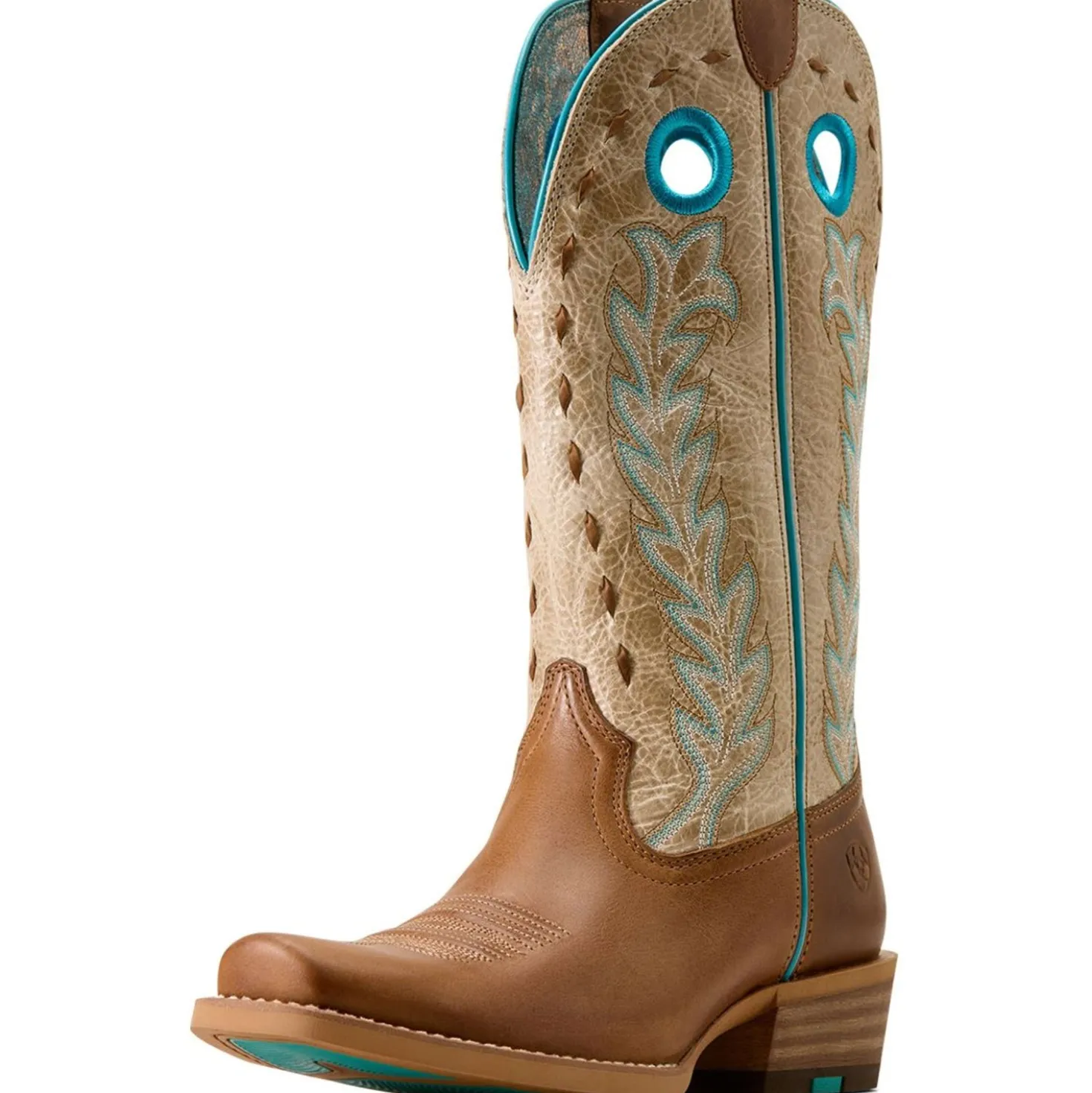 Ariat Westernlaarzen Lucera NcToe Dames Wheat Brown/Soft Parchment