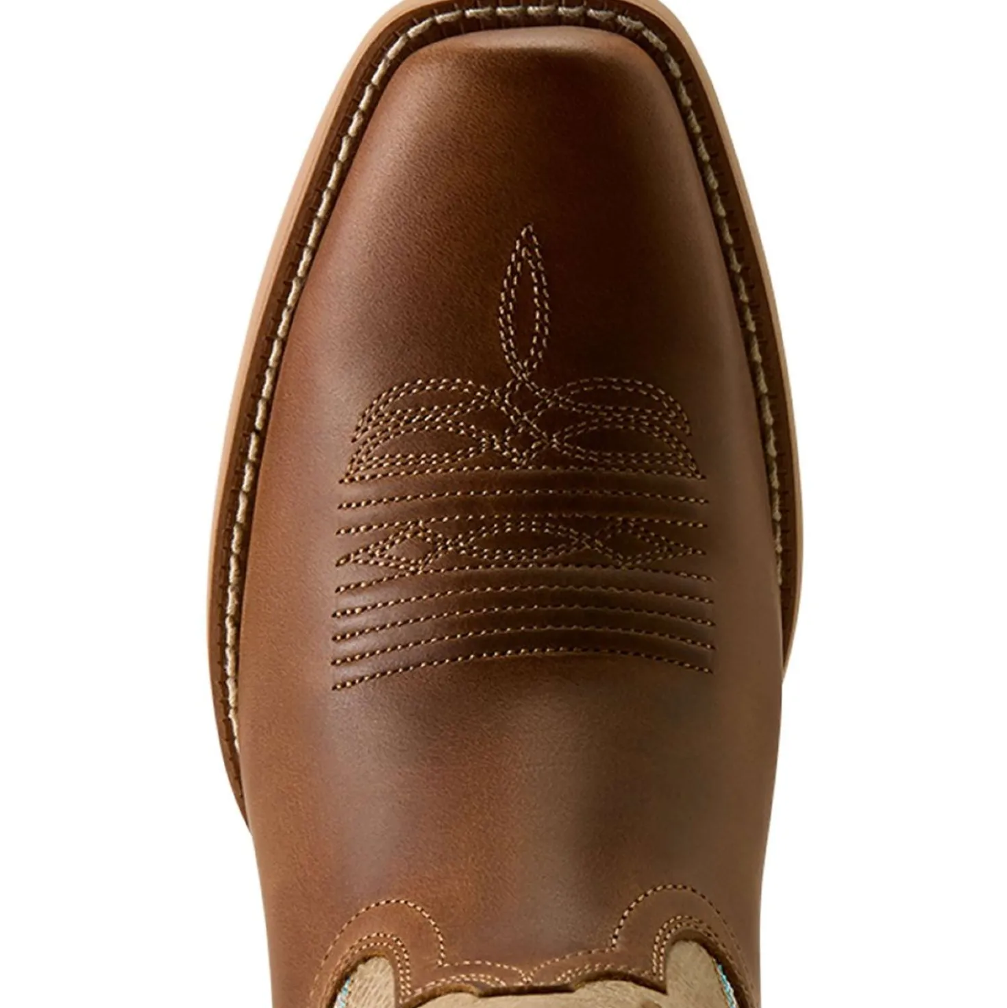 Ariat Westernlaarzen Lucera NcToe Dames Wheat Brown/Soft Parchment