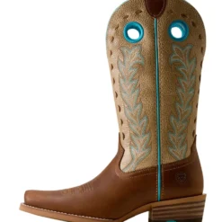 Ariat Westernlaarzen Lucera NcToe Dames Wheat Brown/Soft Parchment