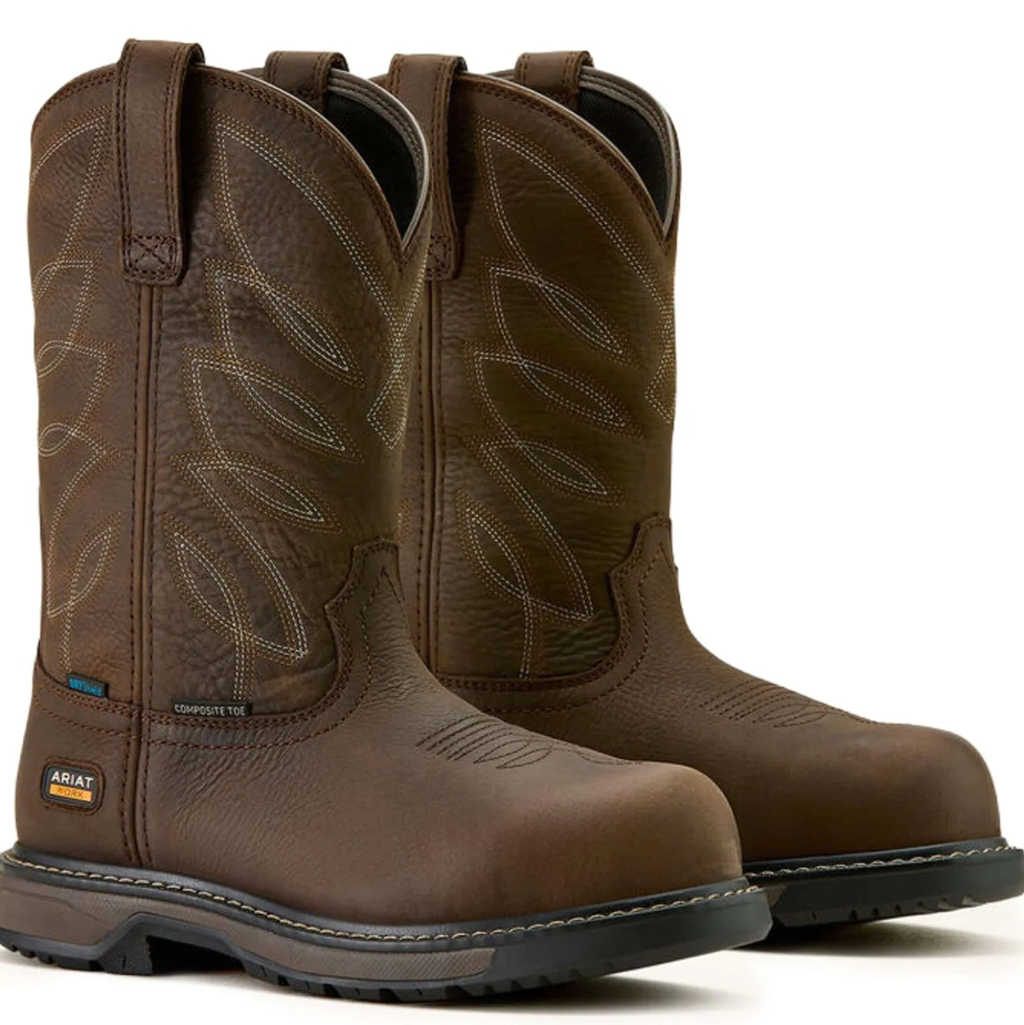 Ariat Westernlaarzen Riverter Pull-On H20 Dames Donkerbruin