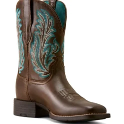 Ariat Westernlaarzen Round Up Filly Dames Dark Cacao