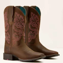 Ariat Westernlaarzen Round Up Wide Square Toe Sassy Brown