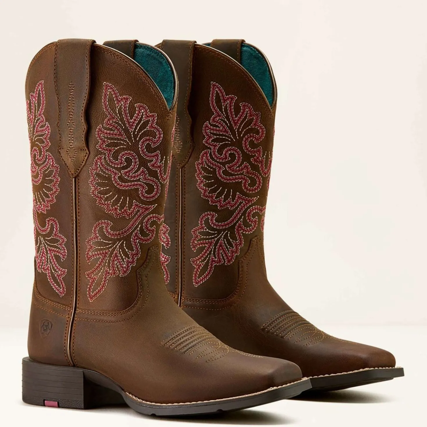 Ariat Westernlaarzen Round Up Wide Square Toe Sassy Brown