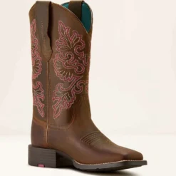 Ariat Westernlaarzen Round Up Wide Square Toe Sassy Brown