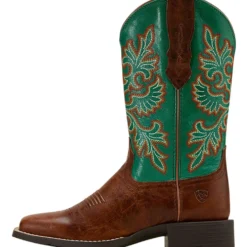 Ariat Westernlaarzen Round Up Stretchfit Dames Arizona Brown/Aged Jade