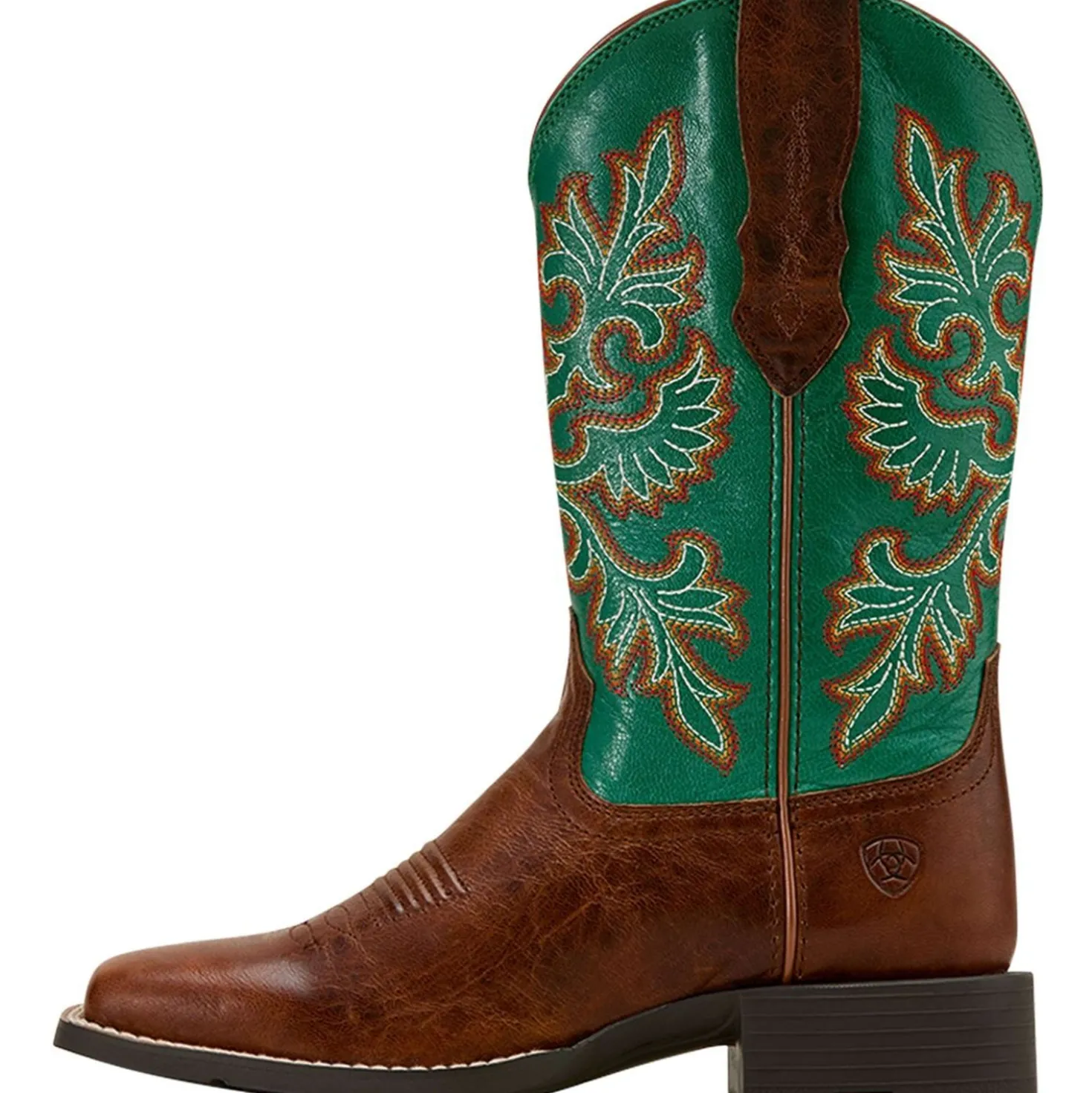 Ariat Westernlaarzen Round Up Stretchfit Dames Arizona Brown/Aged Jade