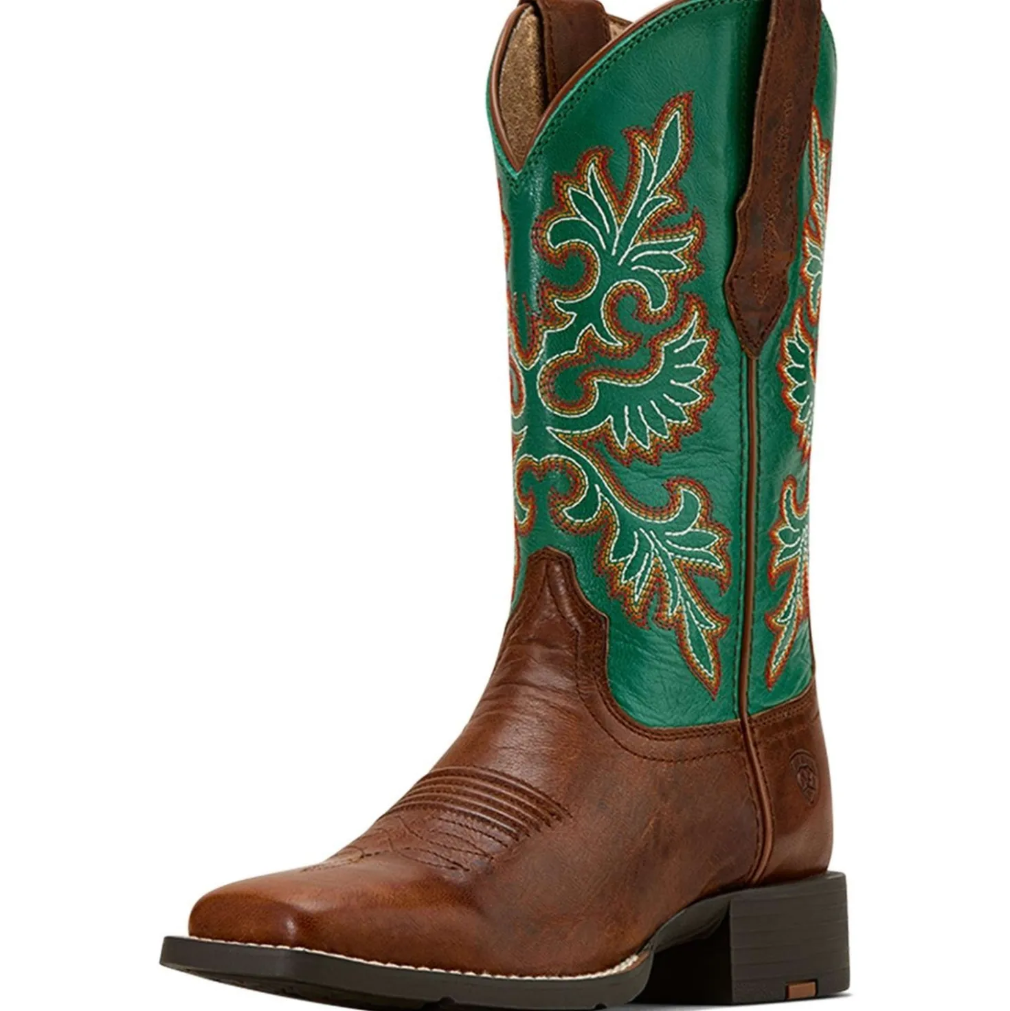 Ariat Westernlaarzen Round Up Stretchfit Dames Arizona Brown/Aged Jade