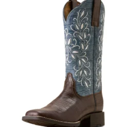 Ariat Westernlaarzen Round Up Holly Dames Chocolate Croc