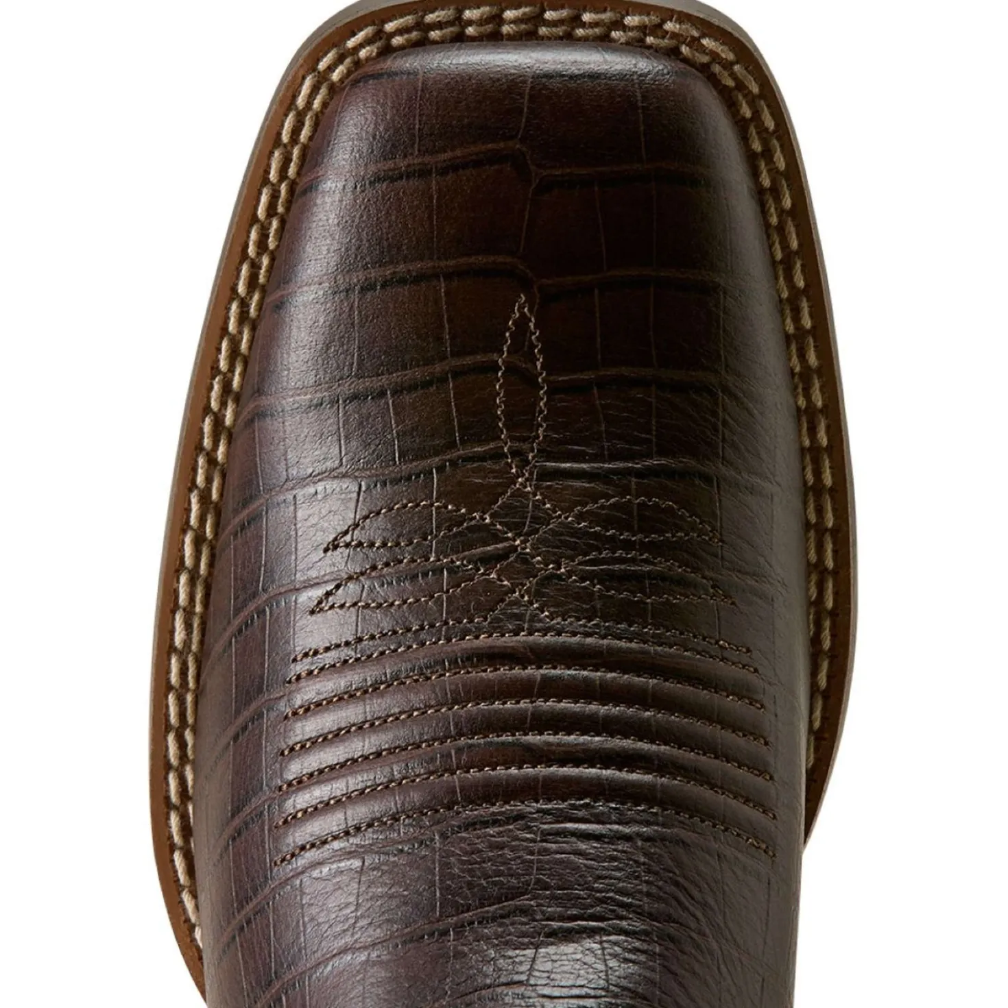Ariat Westernlaarzen Round Up Holly Dames Chocolate Croc