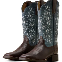 Ariat Westernlaarzen Round Up Holly Dames Chocolate Croc