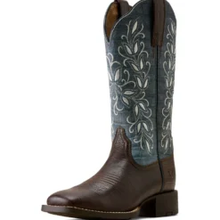 Ariat Westernlaarzen Round Up Holly Dames Chocolate Croc