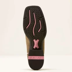 Ariat Westernlaarzen Round Up Ruidoso Dames Brown Bomber/Dusty Rose